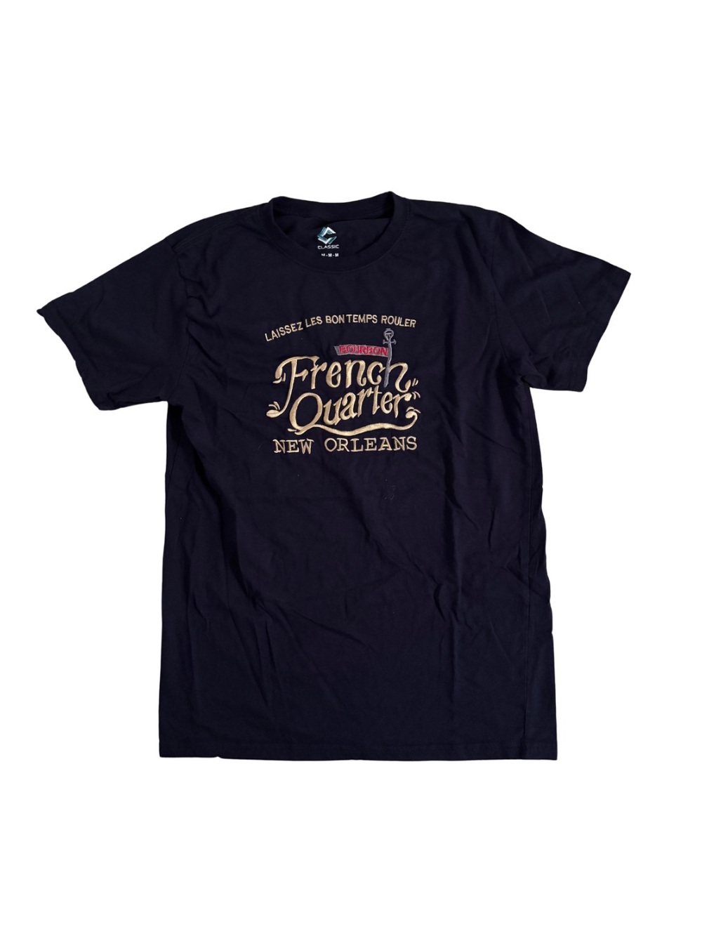 French Quarter New Orleans Graphic Tee - Navy